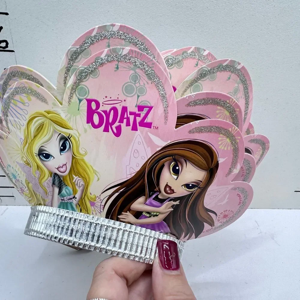 6 Bratz birthday hats girls with‎ sparkle crowns tiaras